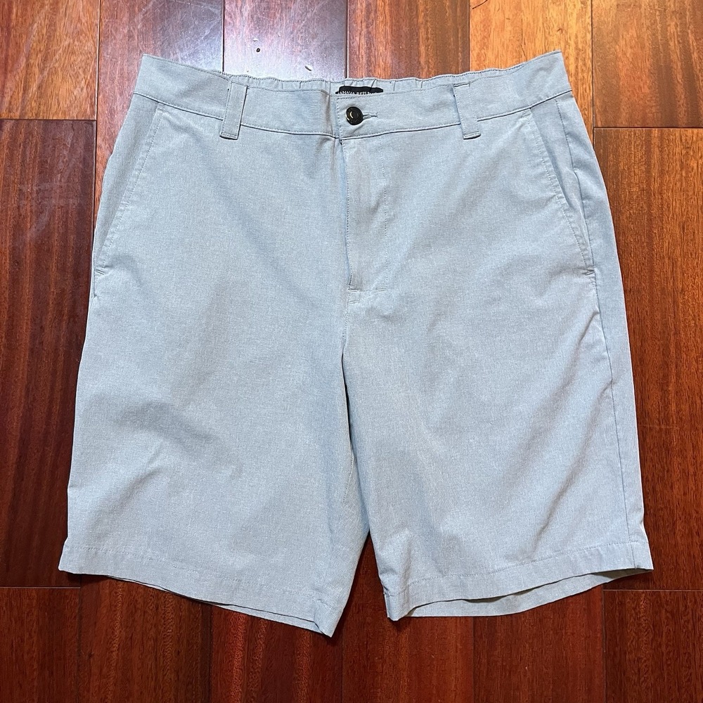 Banana Republic Shorts Mens 34 9" Inseam Gray Performance Golf Casual Preppy *